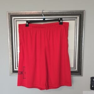 Under Armour Men's Vibrant Red Athletic Shorts